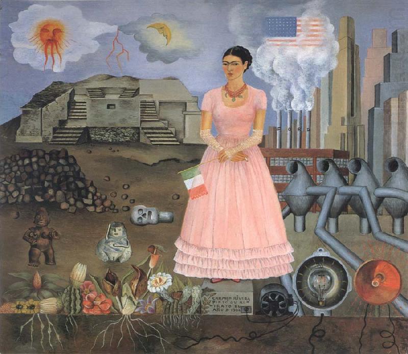 Frida Kahlo Self-Portrait on the Borderline Between Mexico and the United States china oil painting image